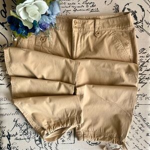 LRL Ralph Lauren Casual Ankle Tie Cotton Khaki Pants Size 6